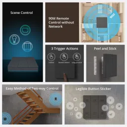 Ledgebit R5 Scene Controller | 6-Key Smart Switch | Magnetic | No Wiring | Smart Switch image 3