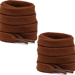 XERUS Shoe Laces Brown Flat 90cm shoe laces for canvas sneakers Brown shoes Shoe Lace Shoe Lace-image-89
