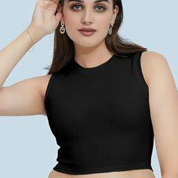 Casual Regular Sleeves Solid Women Black Top-image-31