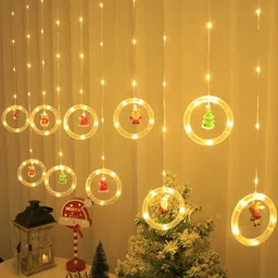 kavyara 100 LEDs 3 m Yellow Flickering, Steady Santa Claus Rice Lights-picture-35