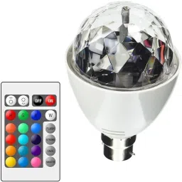 g2l 360 Rotating LED Party Light with Remote Control Single Disco Ball image 4