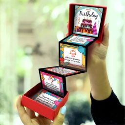 Birthday Messages Popup Box Greeting Card-15