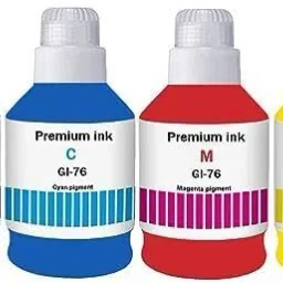 canoff GI-76 Ink Water Based Refill Ink Use In GX5070,GX6070, GX7070 Printer(Pack of 4) Black + Tri Color Combo Pack Ink Bottle-image-35