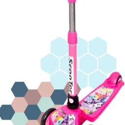 cosmo Scratch Free PU Wheels/4-Level Adjustable Handlebar & Foldable Design image 2