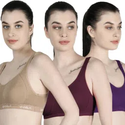 Pack of 3 Women Sports Non Padded Bra-21