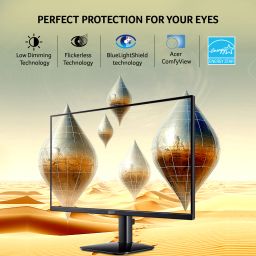 Acer 60.45 cm (23.8 inch) Full HD LED Backlit IPS Panel with 6 axis Color Adjustment, 2X2W Inbuilt Speakers, Display Widget, VisionCare, ENERGY STAR Certified, Robust Stand Monitor (KA242Y E0) image 5