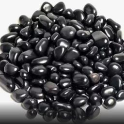PO052- Black Colour Small Size Marble Decorative Stones Polished Round Marble Stone-image-19