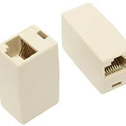 WiredCom Rj45 Ethernet adapter Cat 5, Cat 6 Certification (Pack of 2) Lan Adapter-37