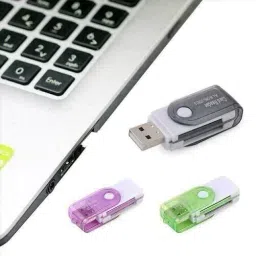 Lipzie Red Champion 4-in-1 USB 2.0 Multi-Card Reader – Premium All-in-One Memory Card Card Reader image 3