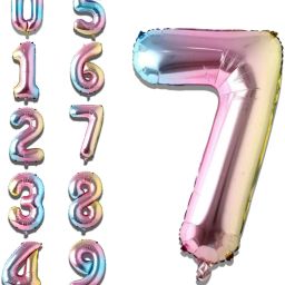 Solid Number 7 Foil Balloon 32 Inch for 7th Birthday, & Party Decor Balloon-image-3