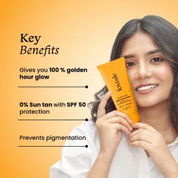 foxtale Sunscreen - SPF 50 PA+++ Glow Sunscreen with Vitamin C & Niacinamide for a Dewy Glow image 2