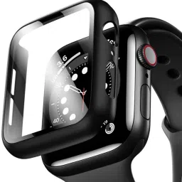 CallSmith Front and Back Screen Guard for Apple Watch 45mm Series 7 built-in Screen Protector With Bumper Matte Finish Case Cover Set, Case-image-24