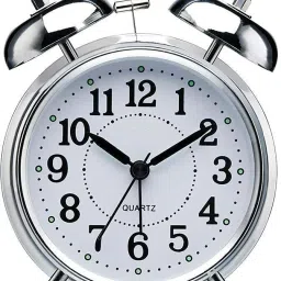 Analog Silver Clock-0