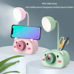 rockjon 4 in 1 Kids Desk Lamp with Pencil Sharpener, USB Rechargeable Study Table Light Study Lamp image 3