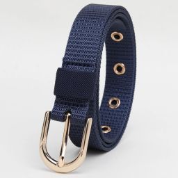 Women Formal Blue Artificial Leather Belt-image-1
