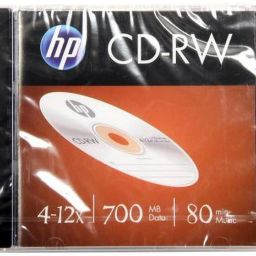 HP CD Rewritable 700MB CD-RW Jewel Case 10 Pack 700 MB-32