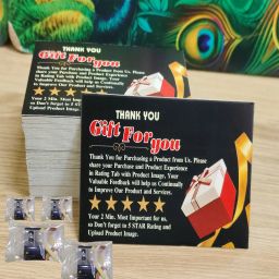 Thank You Card With 2Pair Earing Packing For Busines,Return Gift,Profesional Use Business Card-1
