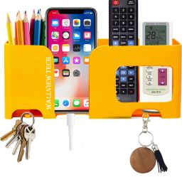 Multi-Purpose Wall Mount Smartphone . AC TV Remote and Key Chain Hanging-image-65