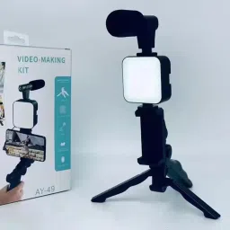 4uonly Vlogging Kit for Mobile YouTube Video Making Kit Tripod Kit VGT24 Tripod image 2