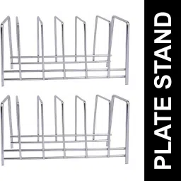Utensil Kitchen Rack Stainless Steel Plate Stand / Dish Rack / Dish Holder / Plate Holder for Kitchen Steel-picture-29