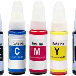 FINEJET Ink Compatible For GI 790,G2012,G2100,G3000,G3010,G3012,G3100,G1000,G1010 Black + Tri Color Combo Pack Ink Bottle-17