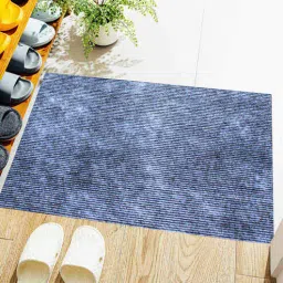 luxe home international Grey Solid Microfibre 24x16 Inches AntiSkid Door Mat-picture-6