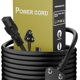 HexaGear Power Cord 1.1 A 1.8 m Metal Briaided Heavy 3 Pin AC Power Cord Cable Power Cord 1.8M Replacement Power Cable v1.1.7-image-50
