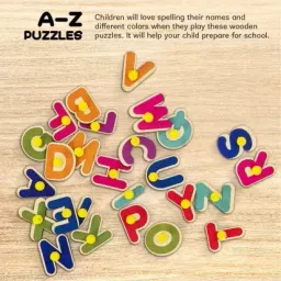 shalafi 3Set Alphabets and Numbers Puzzle, Geometric Shape Games Blocks Counting Toys image 2