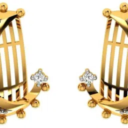 PC Chandra Jewellers Yellow Gold 18kt Stud Earring-image-41