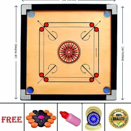 20 Inch Carrom Board with & Striker and Powder for 2-8 Years Kids 50 cm Carrom Board-picture-34