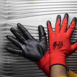 Nitrile Coated Gloves for Gardening, Farm, Mechanic, Construction Nitrile Safety Gloves-image-60