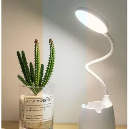 flipkart smartbuy 3 Colour Mode Rechargeable, LED Table Lamp with Pen Holden for Home Study Lamp image 4