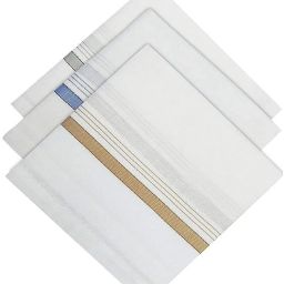 Sai 100% Cotton Men’s Hankies – Classic White Plaid Pocket Squares ["White"] Handkerchief-image-35