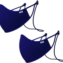 Positive N99 Reusable Washable Cotton Face Mask Fog-Free Octo Protect Pure White N99 Reusable Washable Cotton Face Mask Fog-Free Octo Protect - Navy Blue-image-61