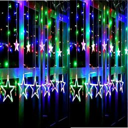 138 LEDs 2.54 m Multicolor Flickering Star Rice Lights-image-45