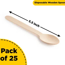 Disposable Wooden Dessert Spoon, Cream Spoon, Ice-cream Spoon Set-image-10