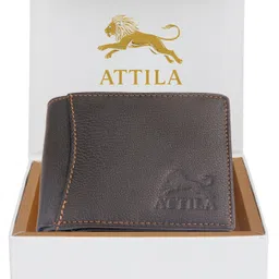 attila Men Casual Brown Genuine Leather RFID Wallet-picture-25