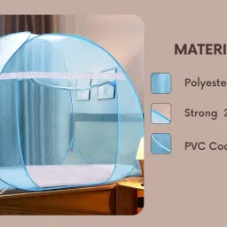 aetrius Polyester Adults Washable Foldable Free Saviours With Colourfull Ployster Fabric Mosquito Net image 4