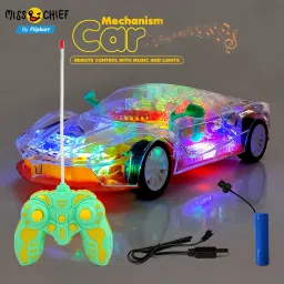 Gear Simulation Remote Control Rechargeable Car, Sound & 3D Light Toys for Kids-24