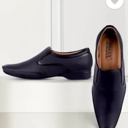Men & boys stylish comfortable attractive leather formal shoe (Black) Slip On For Men-image-53