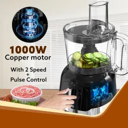 agaro Grand Food Processor, Multi functional, Dicing, Shredding, 1000 W Food Processor image 3