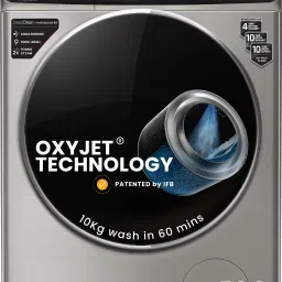 10 kg 5 Star with Steam Refresh program, 9 Swirl Wash, Eco Inverter, with AI Fully Automatic Front Load with In-built Heater Black, Silver-10