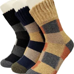Men Self Design, Solid Mid-Calf/Crew-image-1