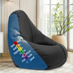 4XL Science Printed Bean Bag Filled With Beans Teardrop Bean Bag With Bean Filling-picture-11
