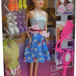Toy Doll set for girls with clothing and accessories-18