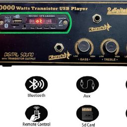 Transistor Based 150 WATTS Stereo Amplifier with BT/USB/ SD-Card /FM /AUX 150 W AV Power Amplifier-image-79