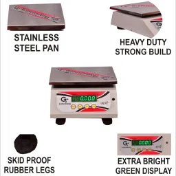 GRAMTECHNOLOGY GT Scale Capacity 30kg x 2g Digital Weight Machine Table Top Weighing for Shop Weighing Scale image 4