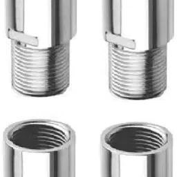 PACK OF 4 Stainless Steel Extention Nipple 2.5 Inch Faucet Mount-16
