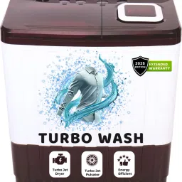 10 kg | Turbo Wash | Buzzer | Wheels | Turbo Jet Dryer | Magic Filter | Lint Filter Semi Automatic Top Load Maroon-image-41