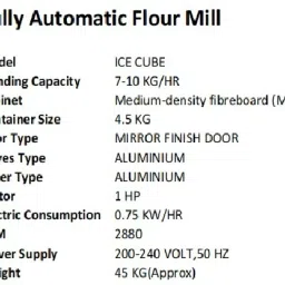 ghoomar ICE CUBE Automatic Flour Mill Flourmill image 5